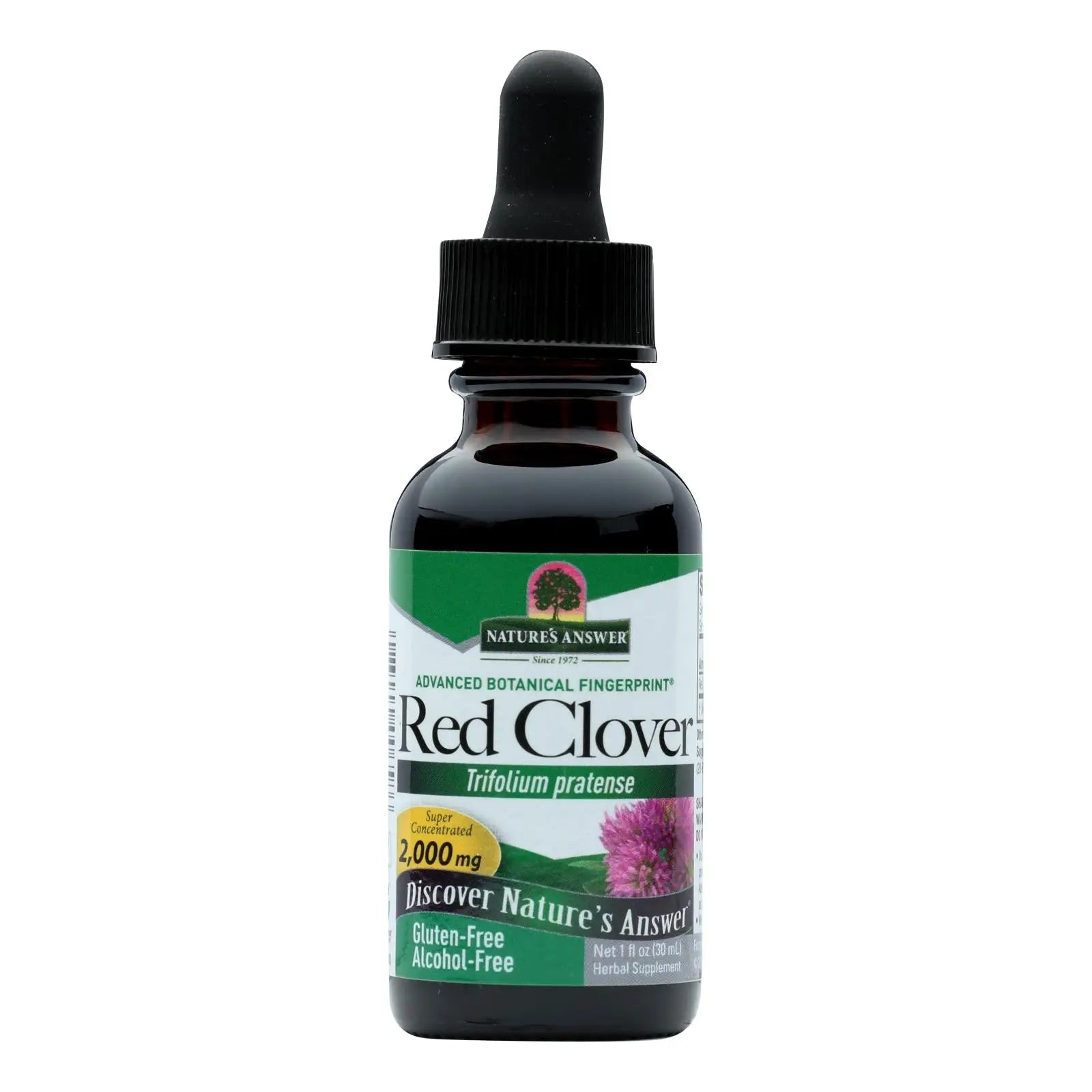 Nature's Answer - Red Clover Tops Extract - Alcohol-free - 1 Oz Nature's Answer