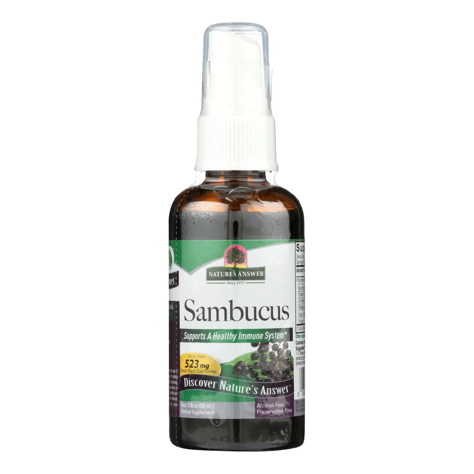 Nature's Answer - Sambucus Nigra Black Elder Berry Extract Spray - 2 Fl Oz Nature's Answer