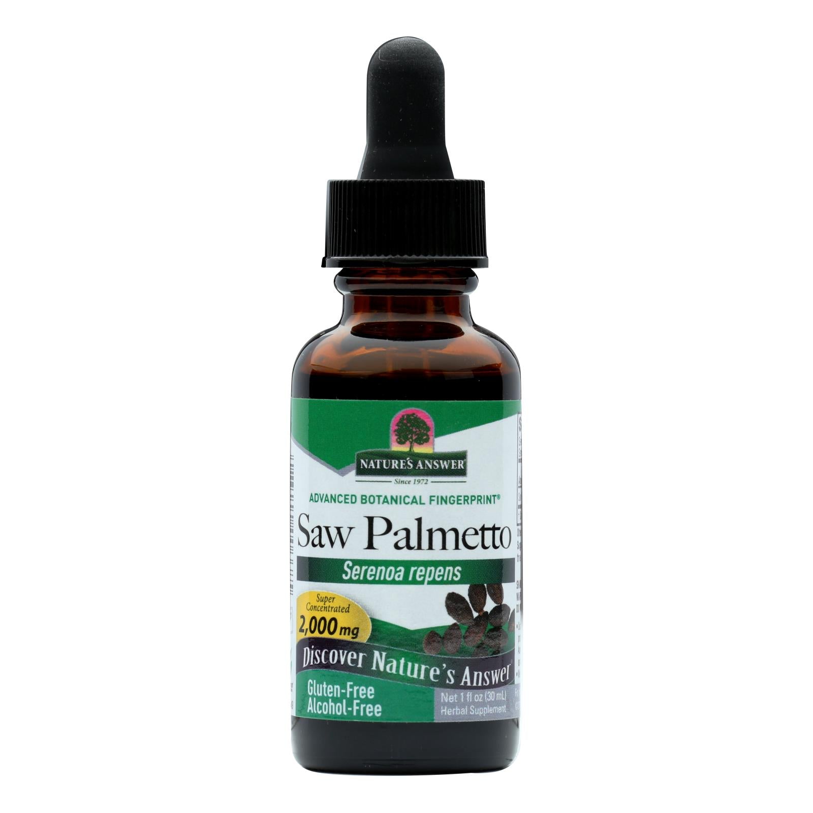 Nature's Answer - Saw Palmetto Berry Alcohol Free - 1 Fl Oz Nature's Answer