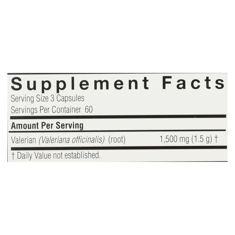 Nature's Answer - Valerian Root - 180 Vegetarian Capsules Nature's Answer