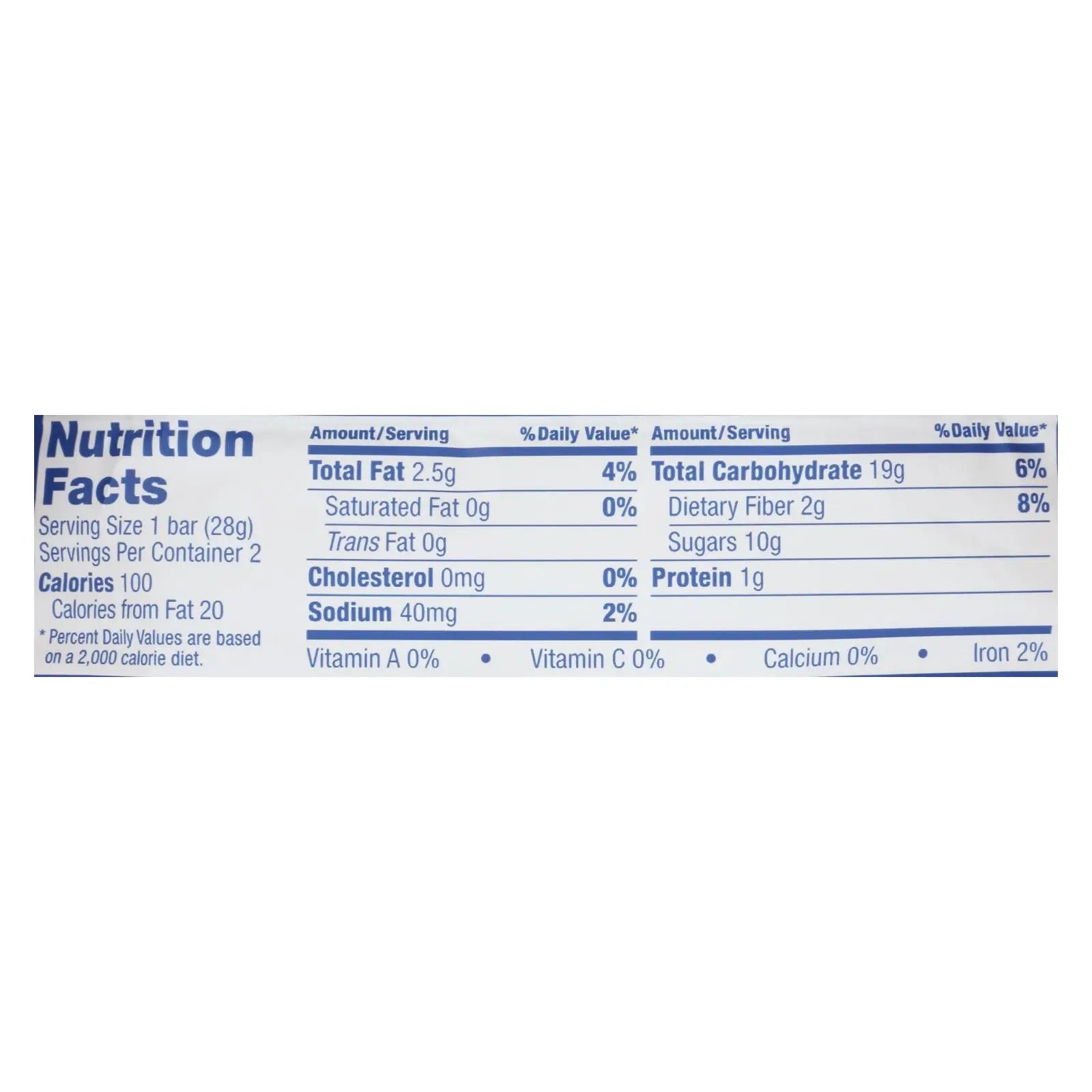 Nature's Bakery Stone Ground Whole Wheat Fig Bar - Blueberry - Case Of 12 - 2 Oz. Nature's Bakery
