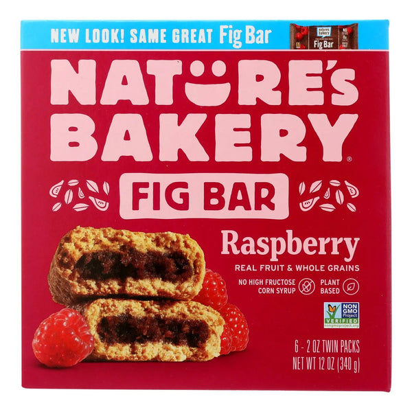 Nature's Bakery Stone Ground Whole Wheat Fig Bar - Raspberry - 2 Oz - Case Of 6 Nature's Bakery