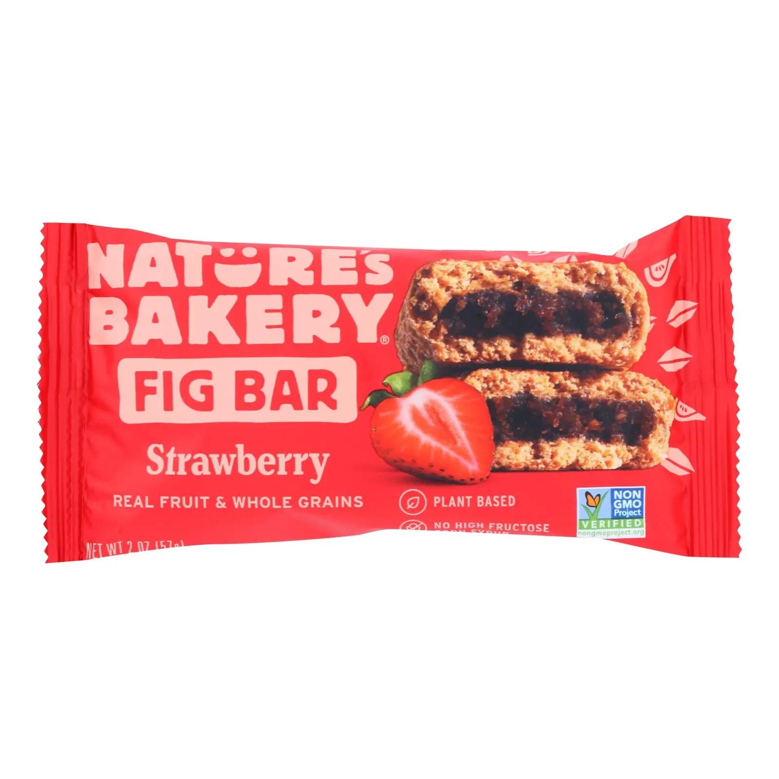 Nature's Bakery Stone Ground Whole Wheat Fig Bar - Strawberry - 2 Oz - Case Of 12 Nature's Bakery