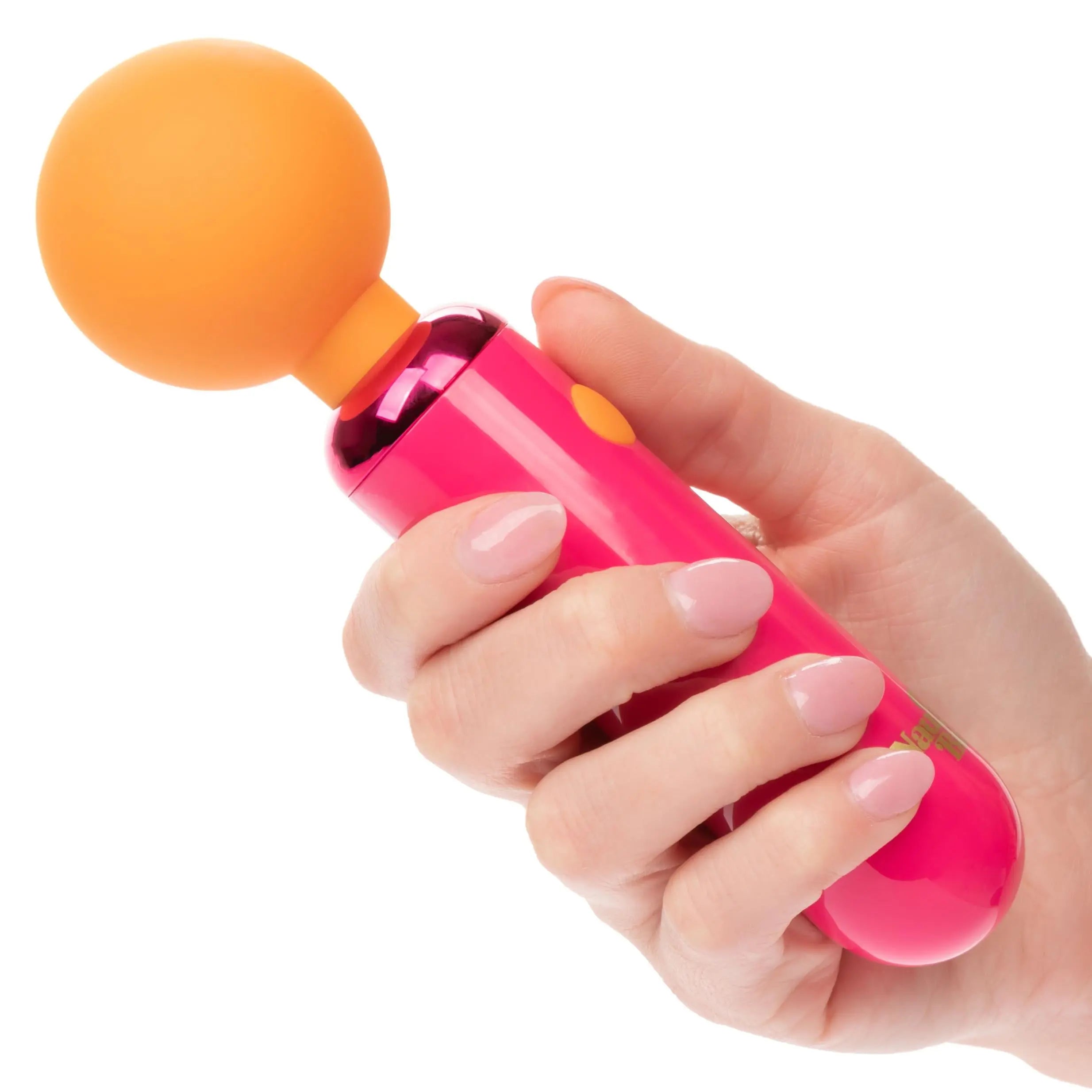 Naughty Bits Home Cumming Queen Vibrating Wand -  Orange/pink CalExotics