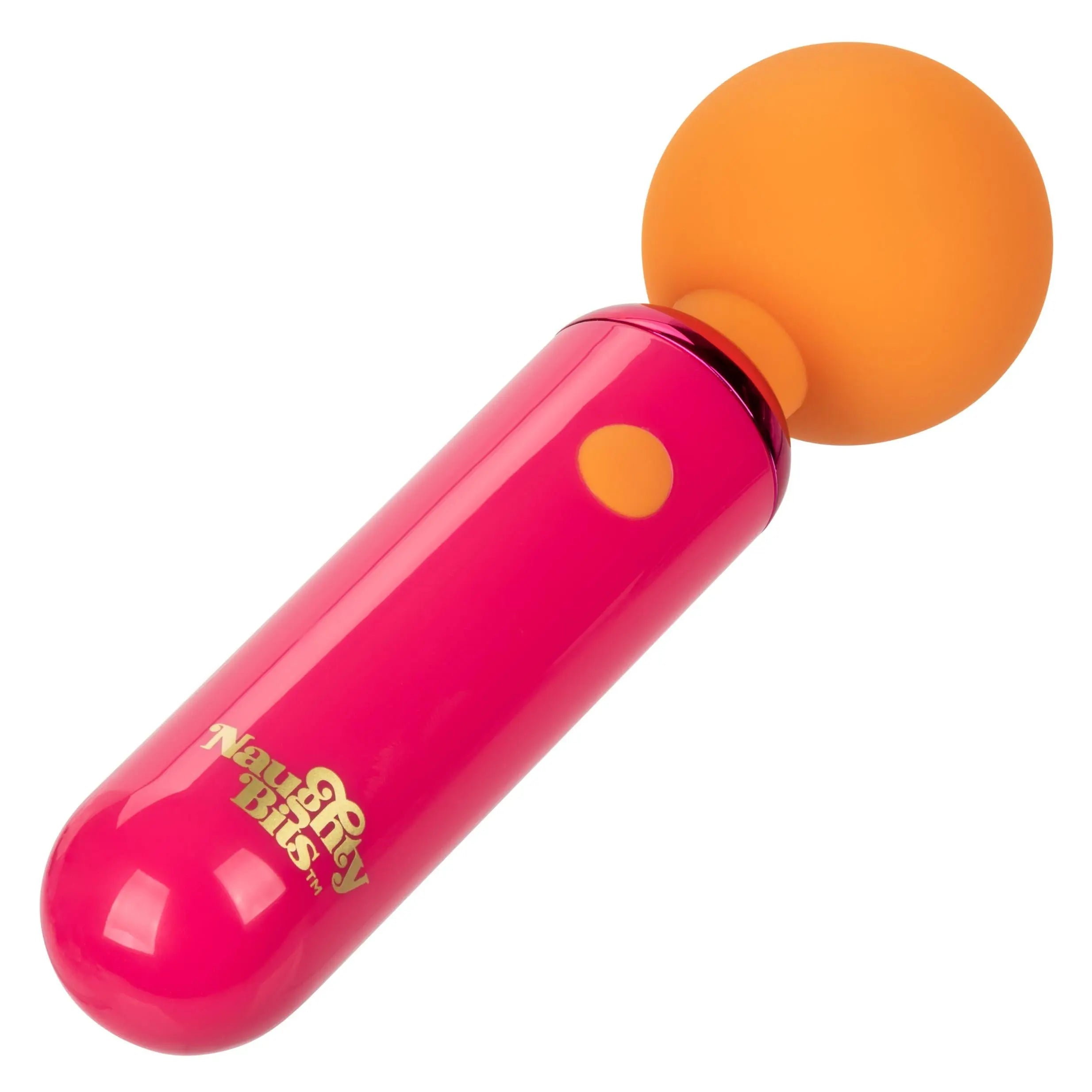 Naughty Bits Home Cumming Queen Vibrating Wand -  Orange/pink CalExotics