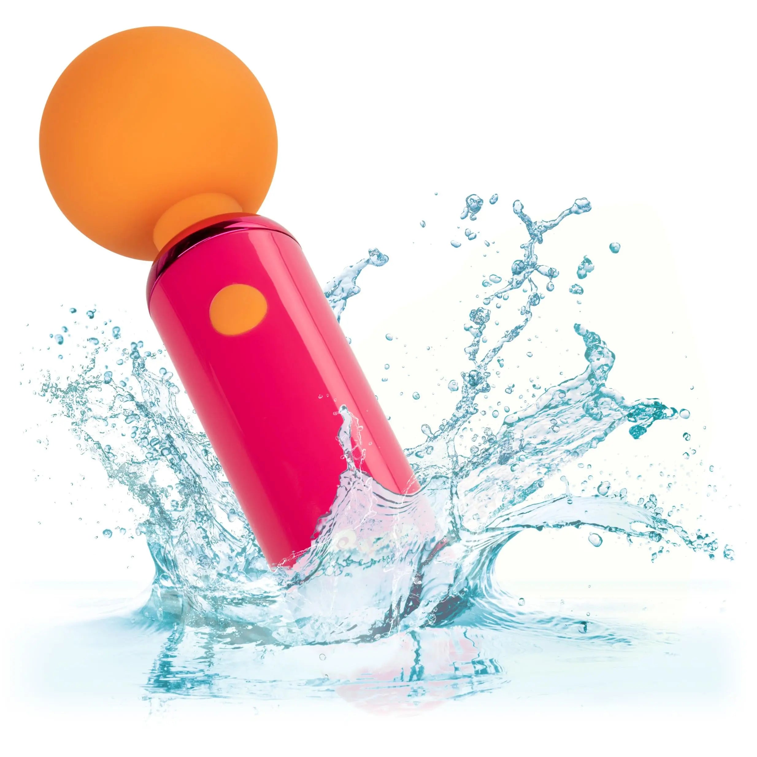 Naughty Bits Home Cumming Queen Vibrating Wand -  Orange/pink CalExotics