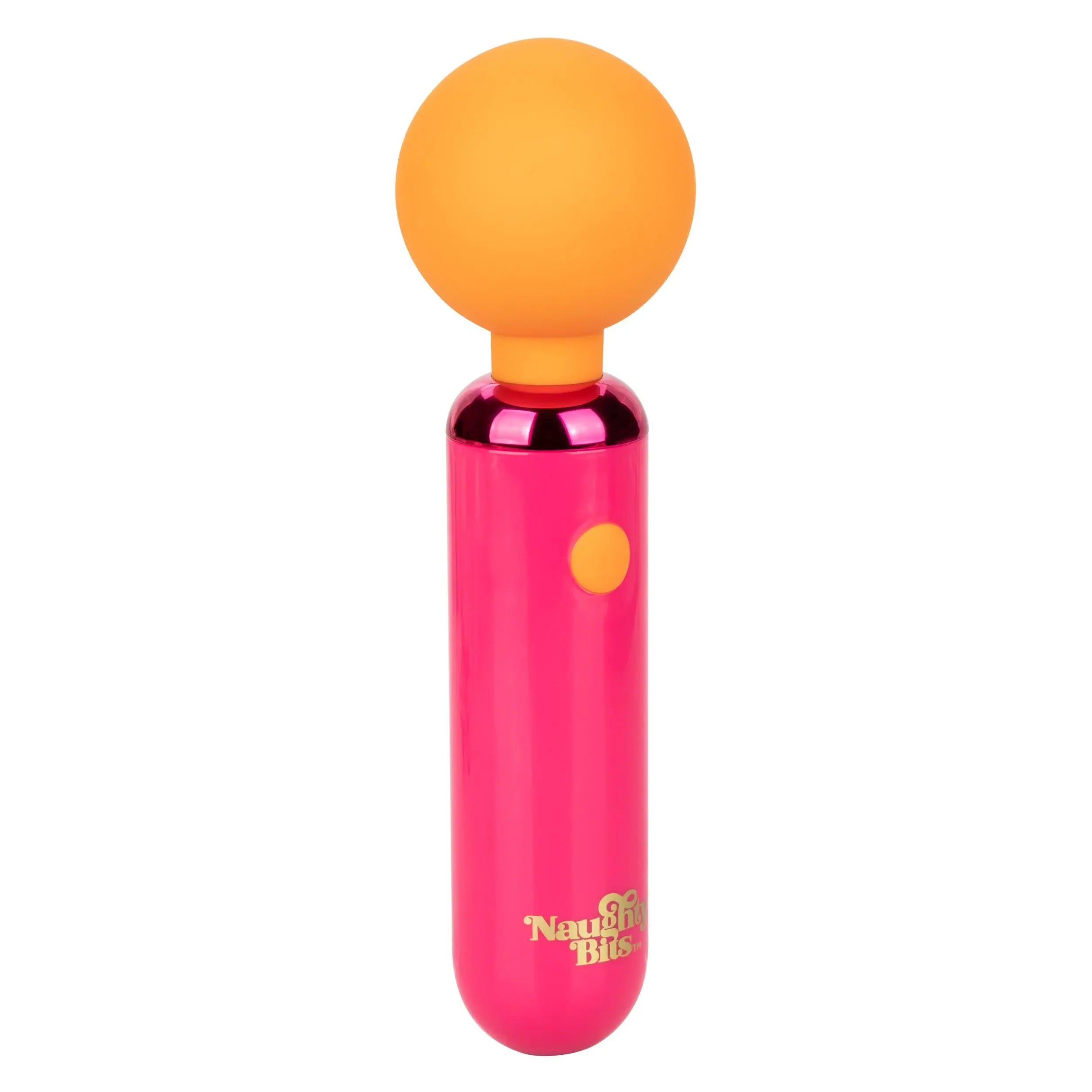 Naughty Bits Home Cumming Queen Vibrating Wand -  Orange/pink CalExotics