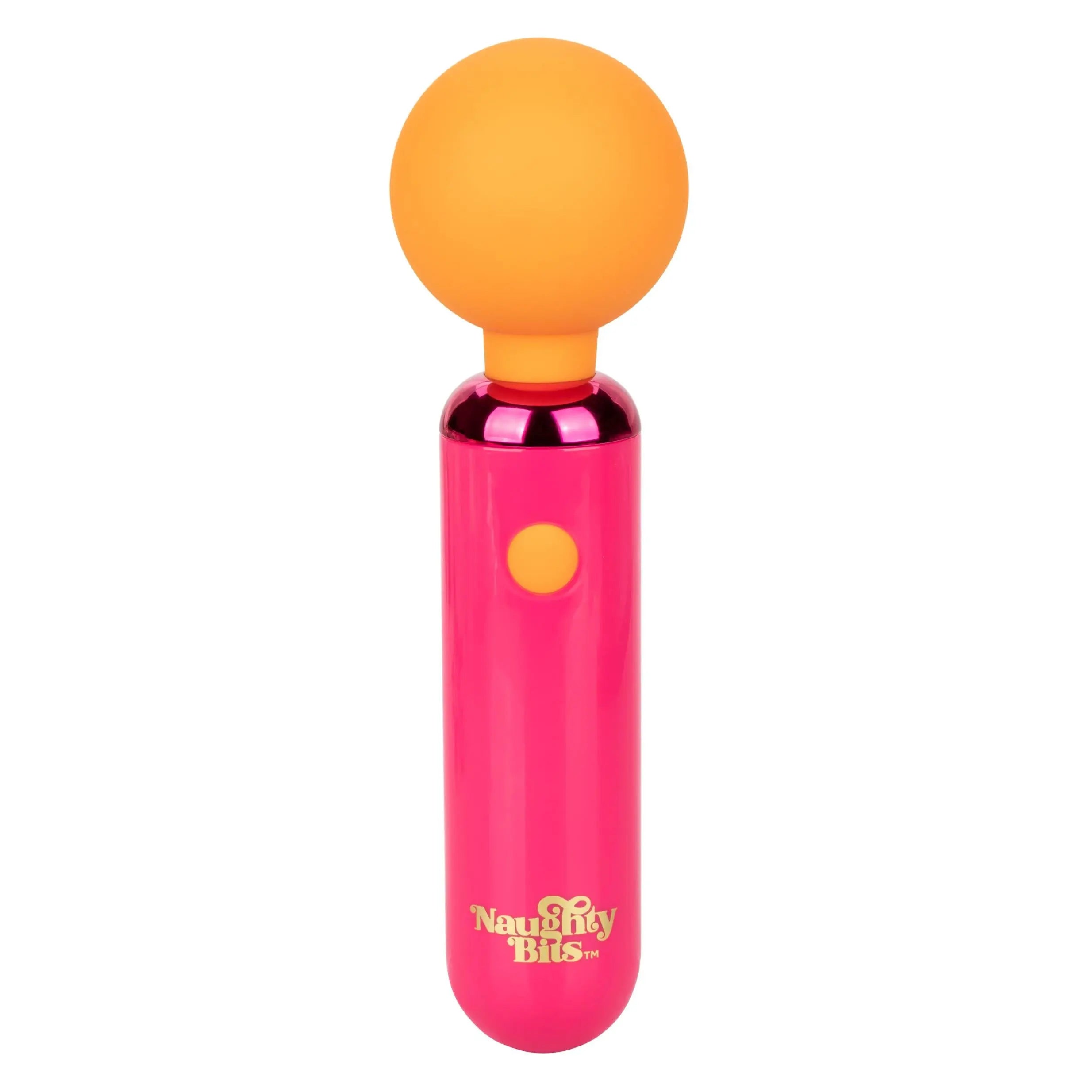 Naughty Bits Home Cumming Queen Vibrating Wand -  Orange/pink CalExotics