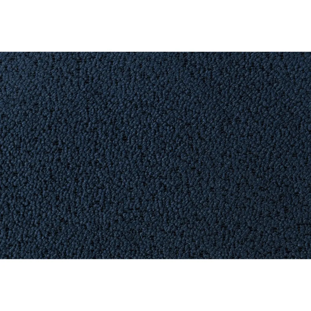 Navy Blue And Upholstered Lighted Queen Bed Frame with USB Homeroots Bed & Bath
