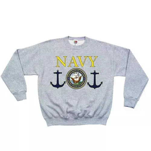 Navy Seal Crewneck Sweatshirt Grey Fox Outdoor