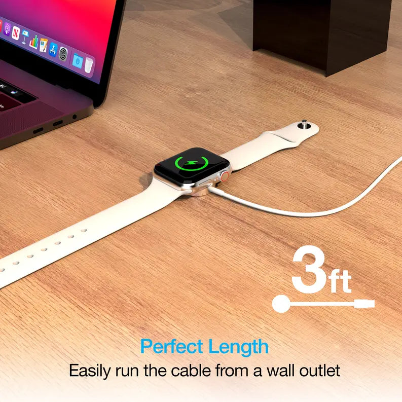 Naztech Magnetic Charging Cable for Apple Watch 3ft Naztech