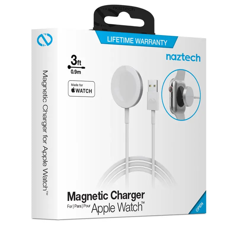 Naztech Magnetic Charging Cable for Apple Watch 3ft Naztech