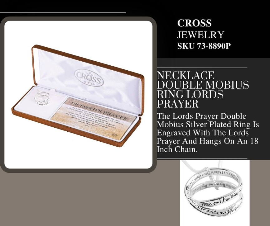 Necklace Double Mobius Ring Lords Prayer Dicksons Inc