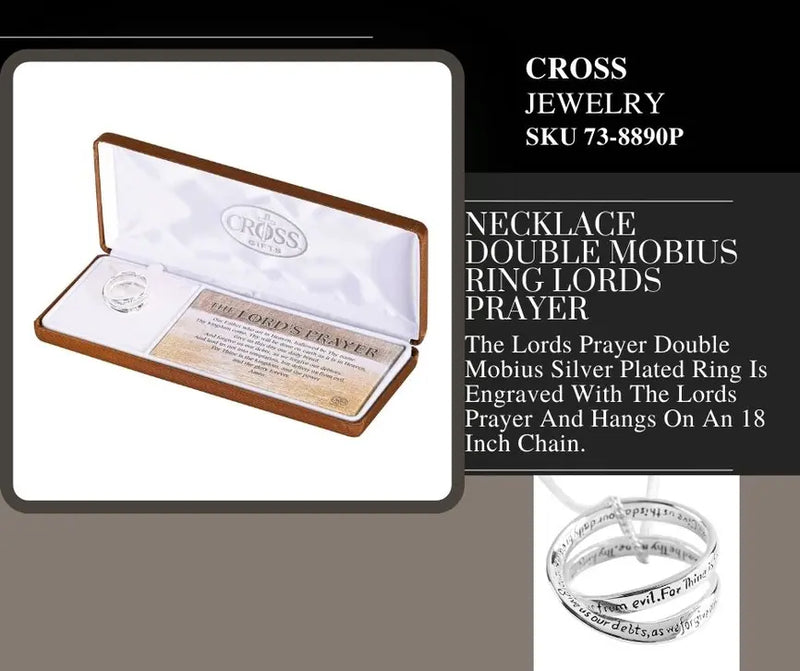 Necklace Double Mobius Ring Lords Prayer Dicksons Inc