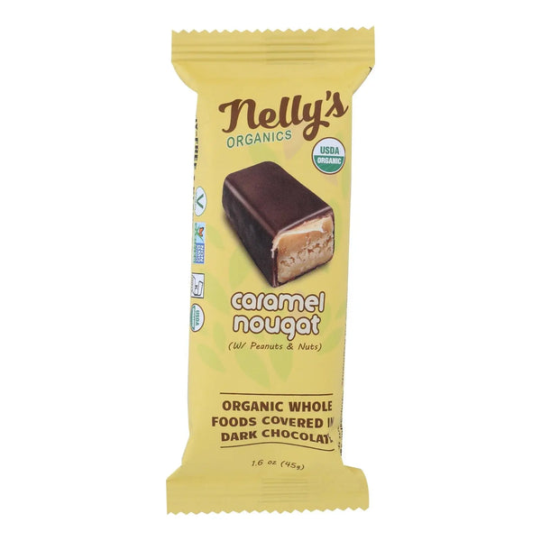 Nelly's Organics - Bar Caramel Nougat - Case Of 9 - 1.6 Oz Nelly's Organics
