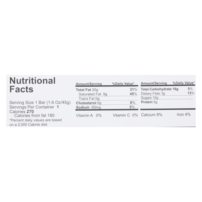 Nelly's Organics - Bar Caramel Nougat - Case Of 9 - 1.6 Oz Nelly's Organics