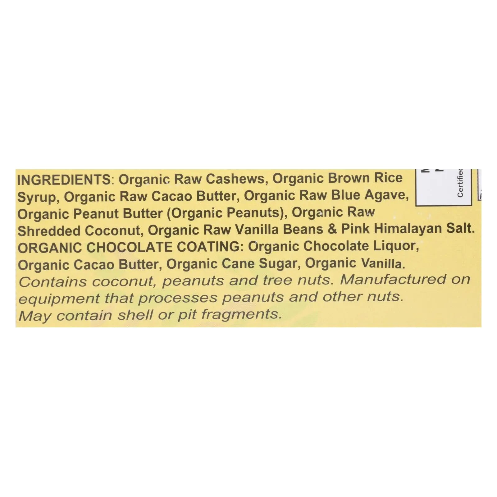 Nelly's Organics - Bar Caramel Nougat - Case Of 9 - 1.6 Oz Nelly's Organics