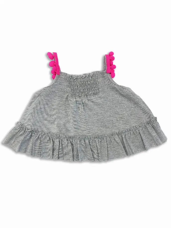 Neon Summer Lights Ruffle Tiered Tunic and Leggings Set Little Mass