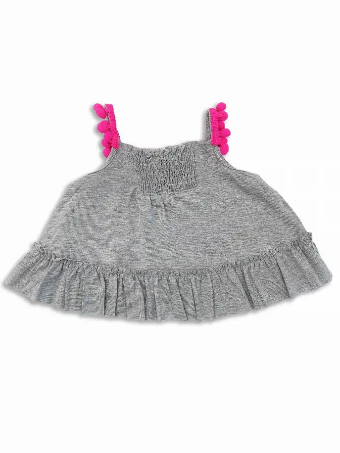 Neon Summer Lights Ruffle Tiered Tunic and Leggings Set Little Mass