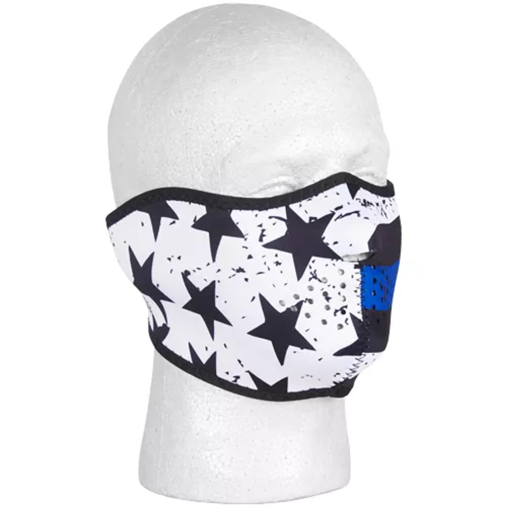 Neoprene Thermal Half Mask - Police Thin Blue Line Fox Outdoor