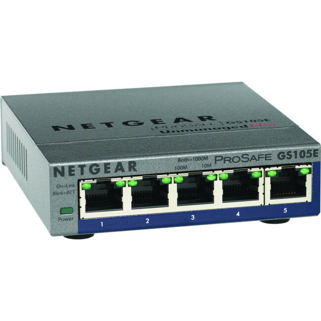 Netgear ProSafe Plus Switch, 5-Port Gigabit Ethernet Netgear, Inc