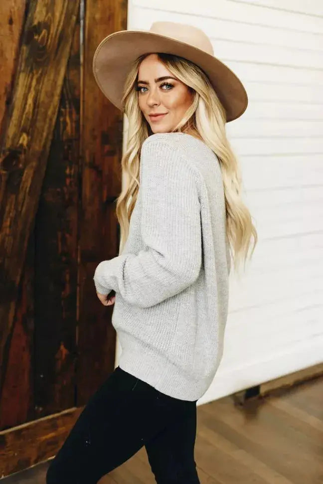 Never Really Over Lace Ribbed Sweater Stay Warm in Style