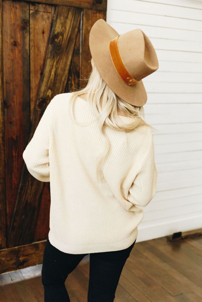 Never Really Over Lace Ribbed Sweater Stay Warm in Style