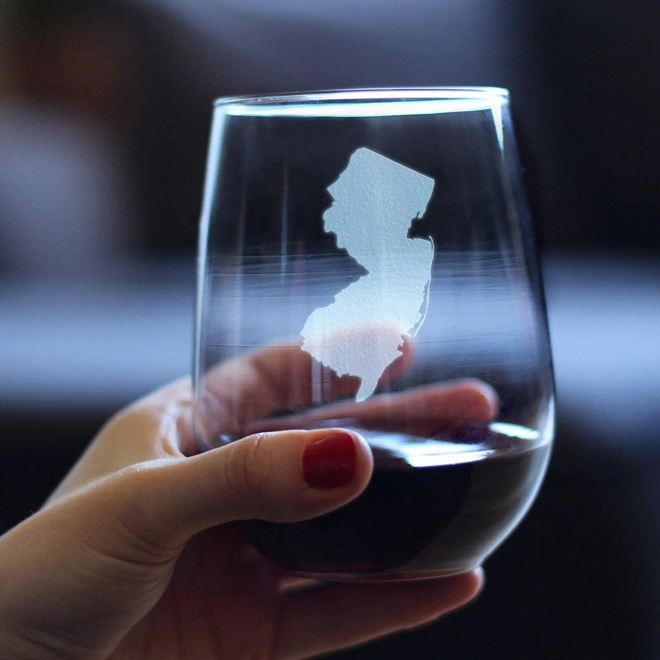 New Jersey Stemless Wine Glass - New Jerseyans Gifts Bevvee
