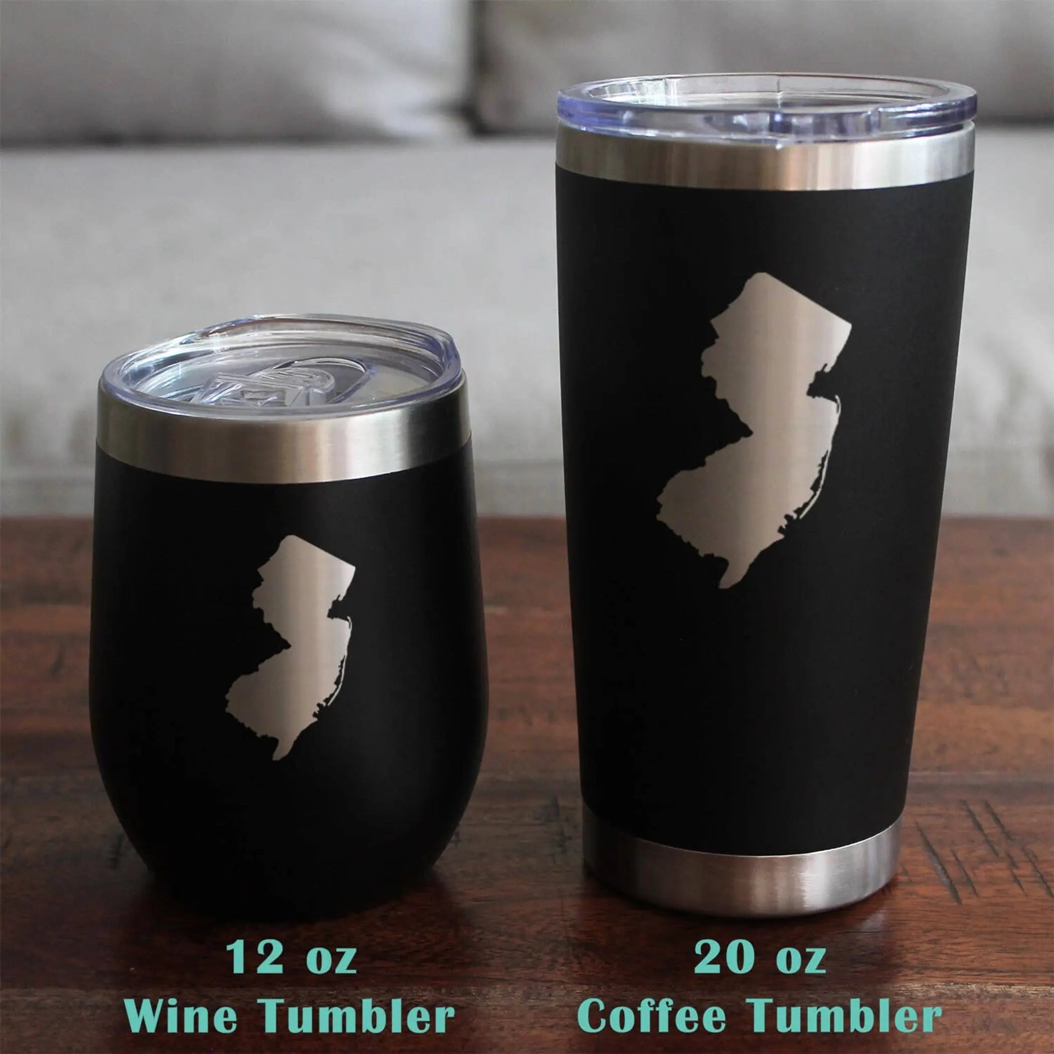 New Jersey Stemless Wine Glass - New Jerseyans Gifts Bevvee