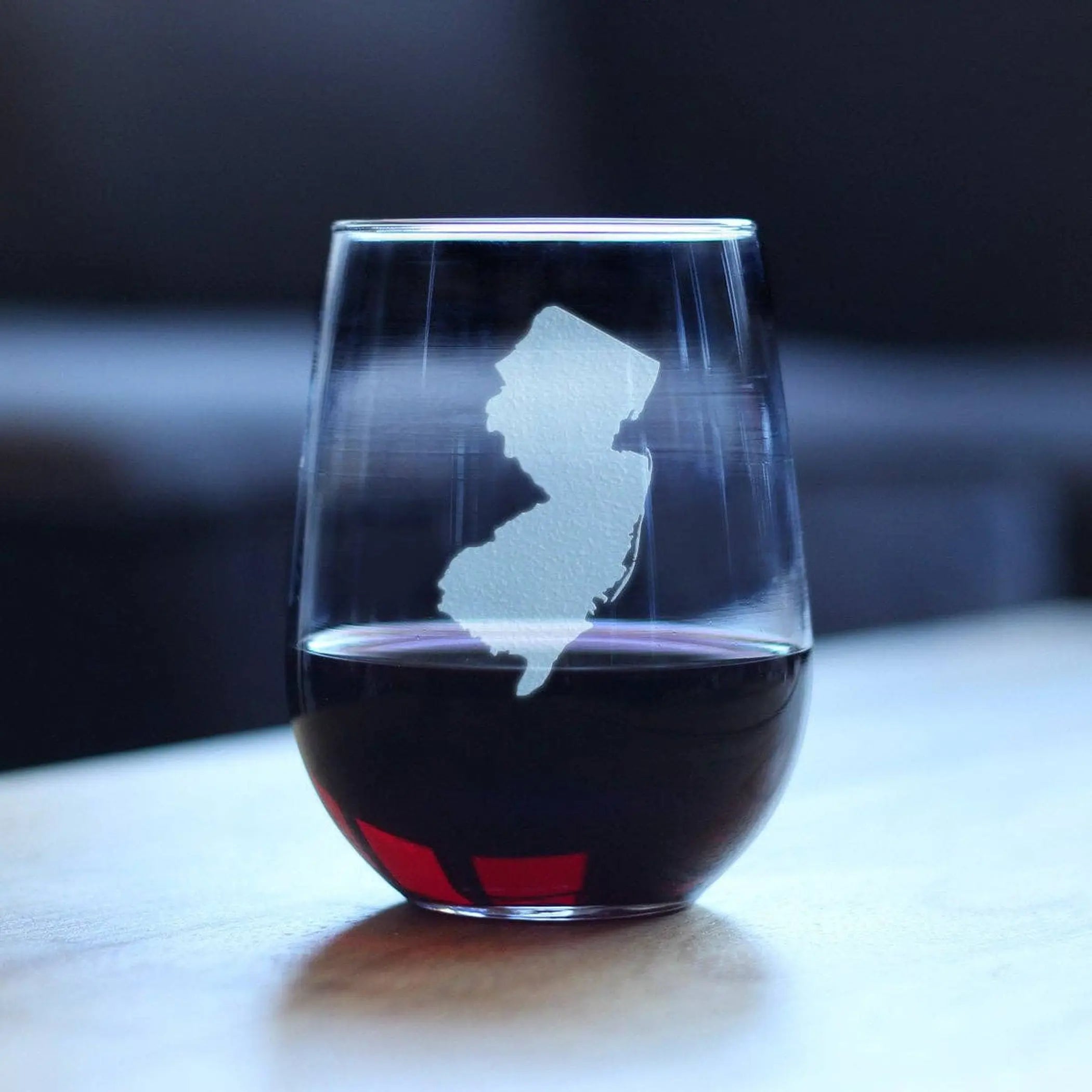 New Jersey Stemless Wine Glass - New Jerseyans Gifts Bevvee