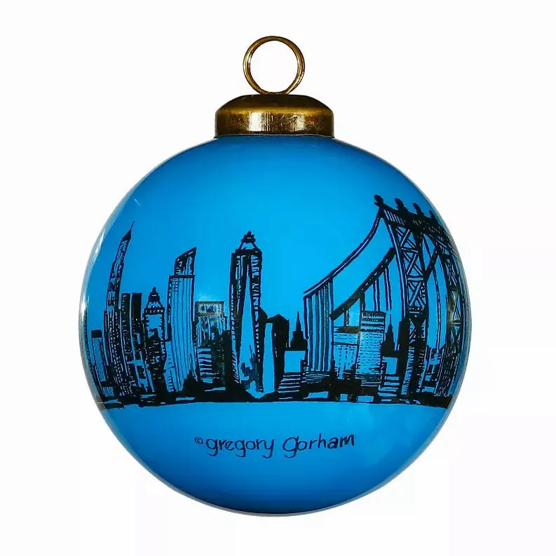 New York City Hand Painted Glass Ornament Inner Beauty Gifts