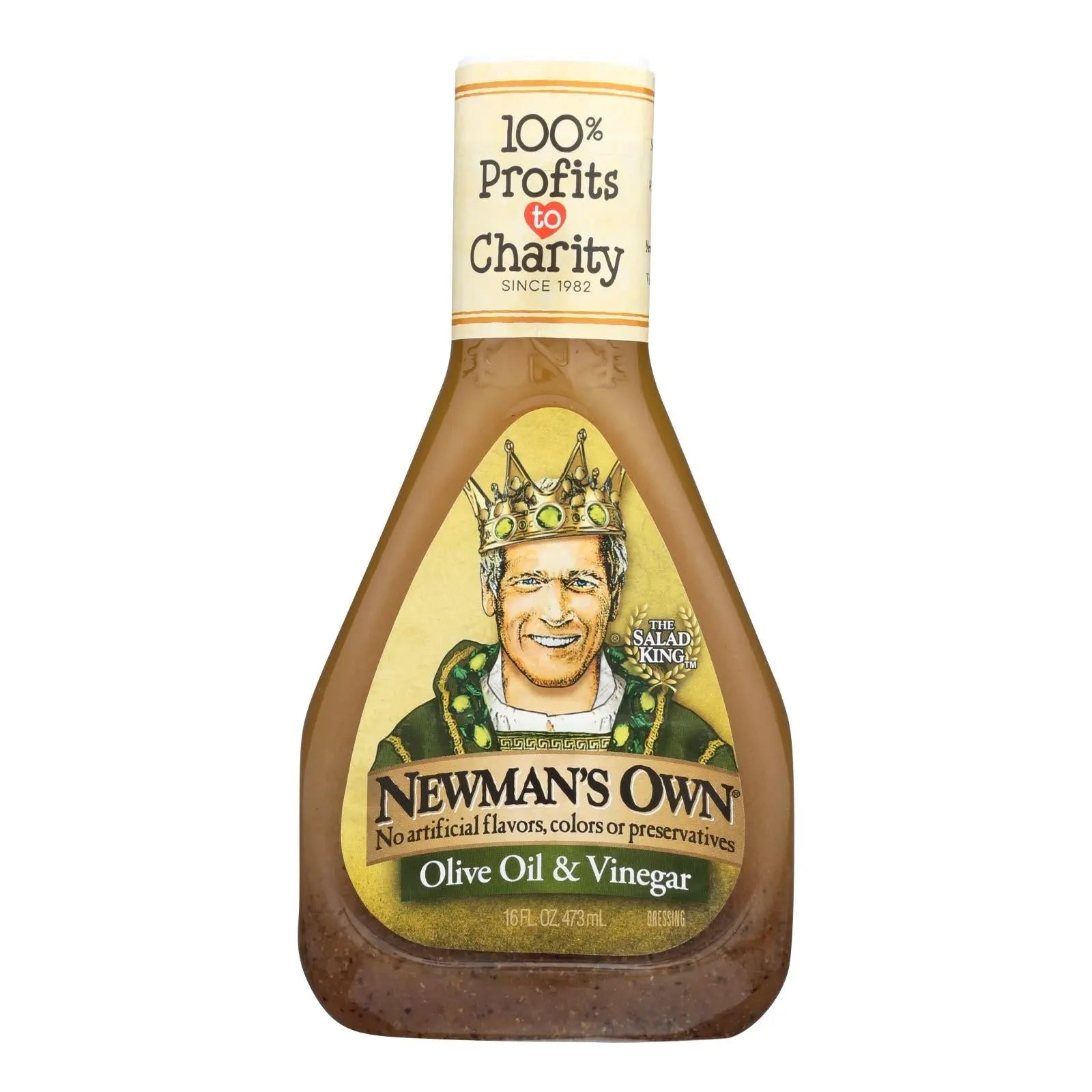 Newman's Own Red Wine Dressing - Vinegar And Olive Oil - Case Of 6 - 16 Fl Oz. Newman's Own