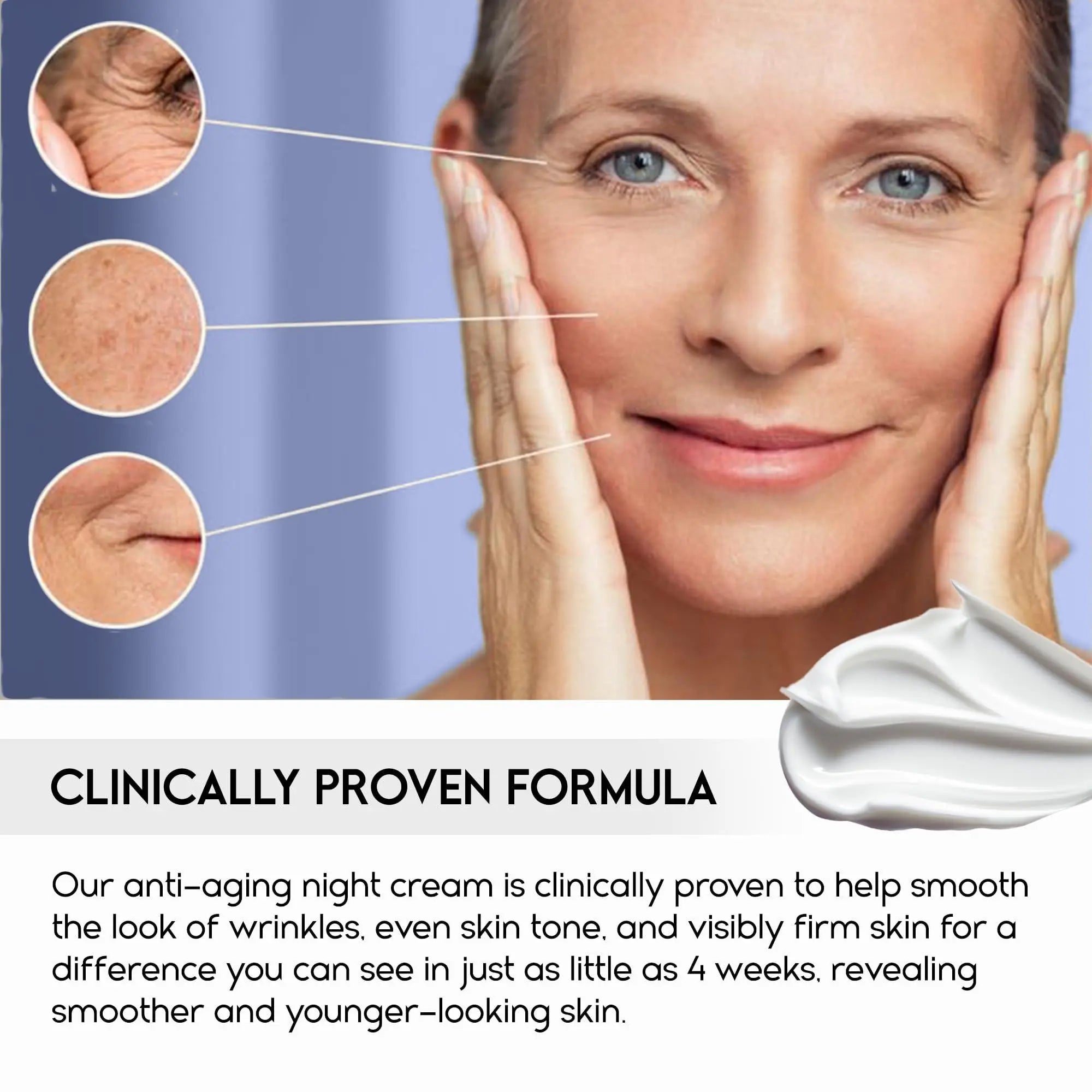 Night Cream for Women Anti aging Retinol Night Cream for Face Wrinkle Cream for Women Overnight Collagen Repair   Hyaluronic Acid Face Moisturiser with Niacinamide Peptides   Made in Italy Pharmlitalia
