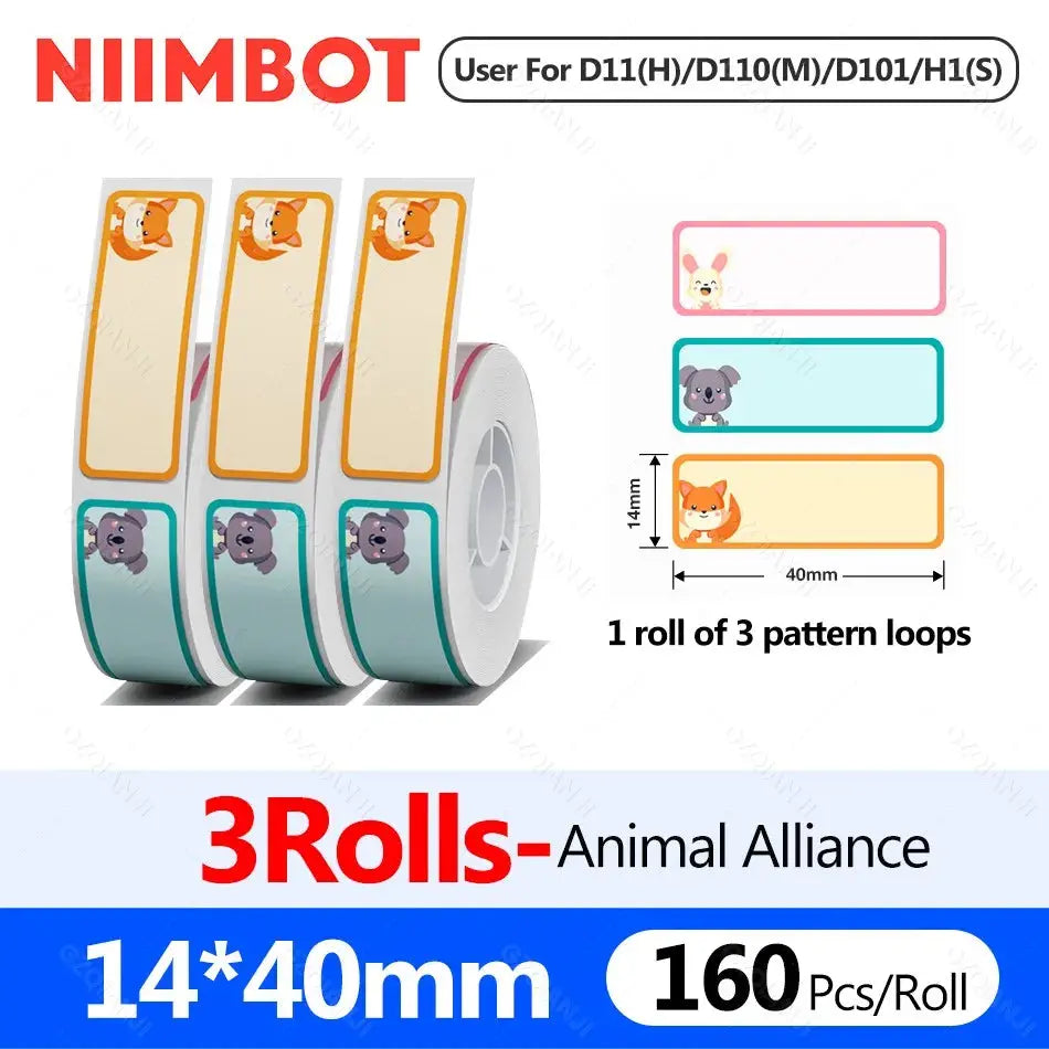 Niimbot D110 Label Printer Bluetooth Mini Adhesive Portable Smart Label Maker UV Without Ink For Office School Labeling Machine GreatEagleInc