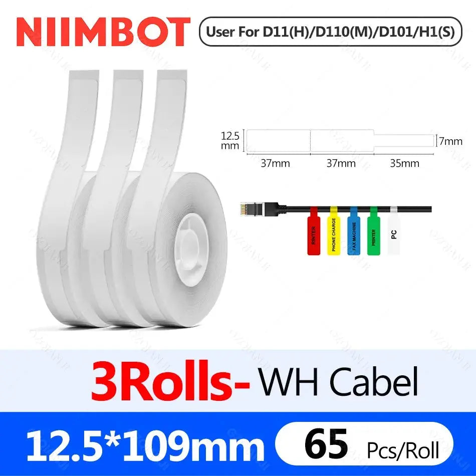 Niimbot D110 Label Printer Bluetooth Mini Adhesive Portable Smart Label Maker UV Without Ink For Office School Labeling Machine GreatEagleInc