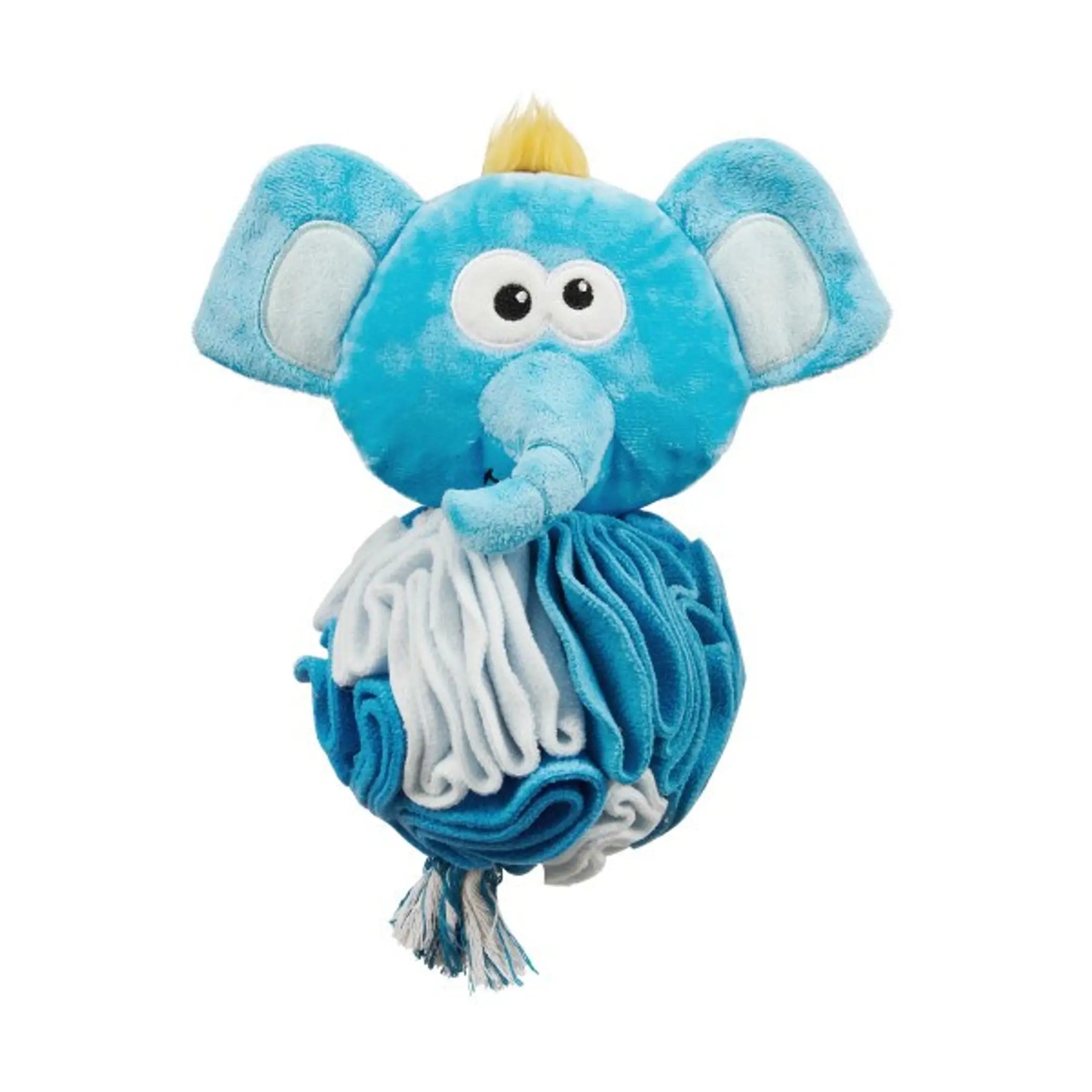 Nina Ottosson Stuff N' Snuffle Elephant Interactive Plush Dog Toy Blue Nina Ottosson
