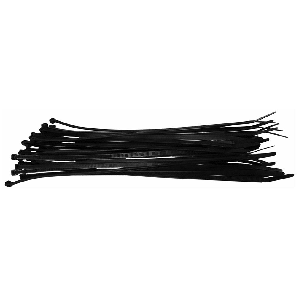 Nippon Nylon Wire Ties 4″ - Black (100 Count) Nippon