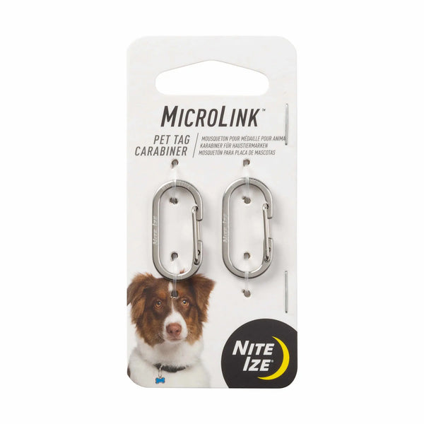Nite Ize MicroLink Pet Tag Carabiner - 2 Pack Nite Ize