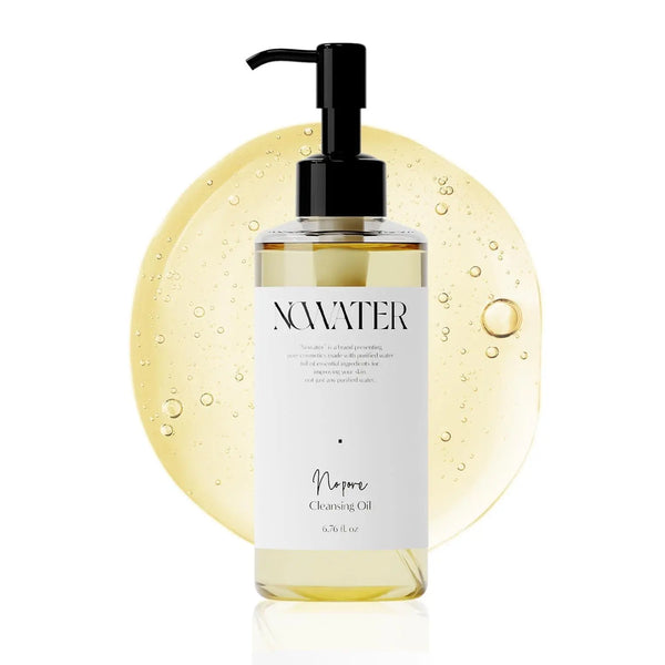 No Pore Cleansing Oil | Makeup Cleansing Oil | Pore Cleansing Blackheads Removal | Olive Oil Tea Tree Squalane | Korean Skin Care for face (6.76 fl.oz) Nowater