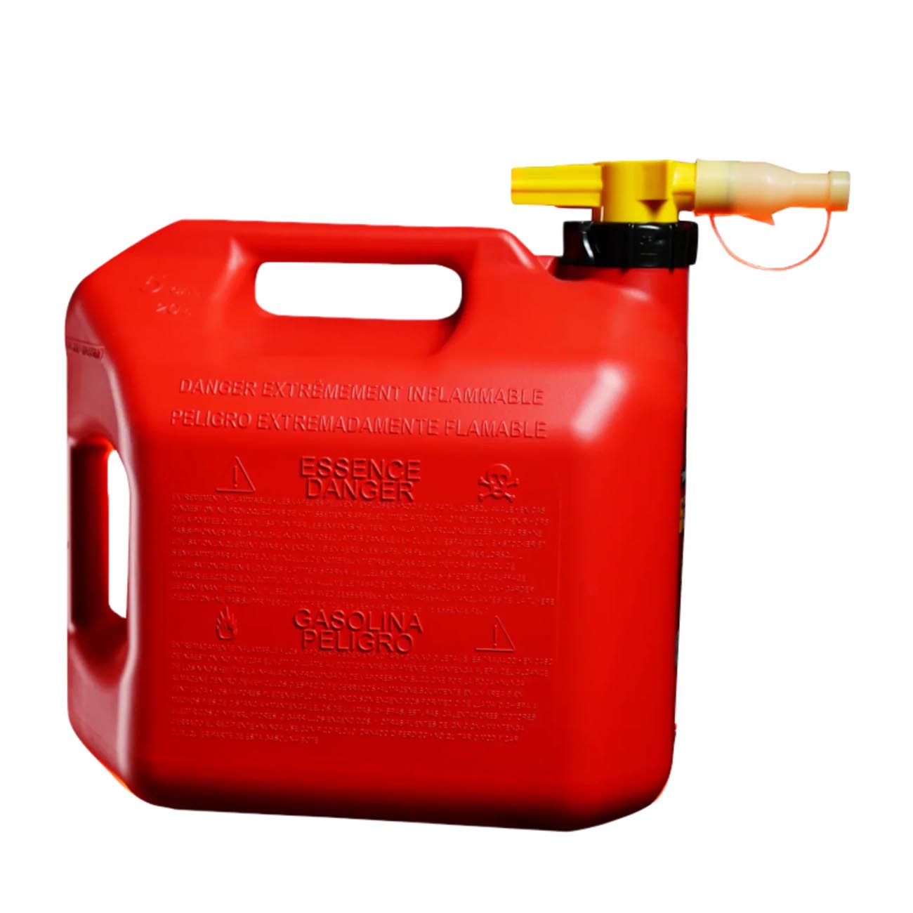 No-spill 5-gallon Gas Can Red With Viewstripe Pro Stripe NOSPILL