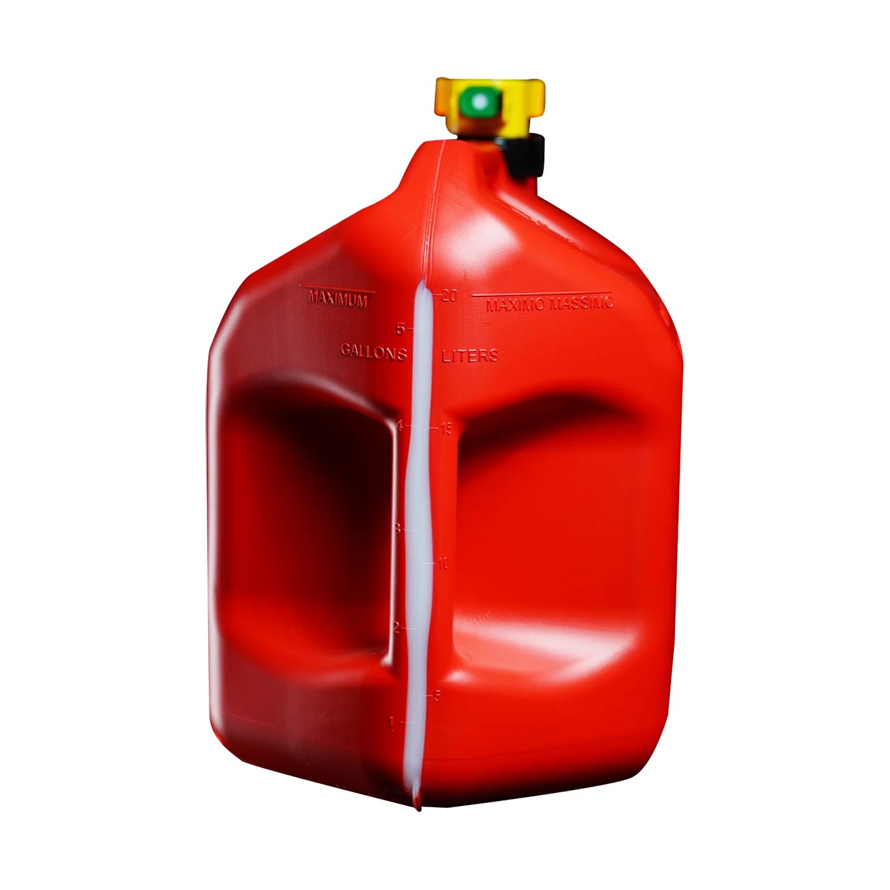 No-spill 5-gallon Gas Can Red With Viewstripe Pro Stripe NOSPILL