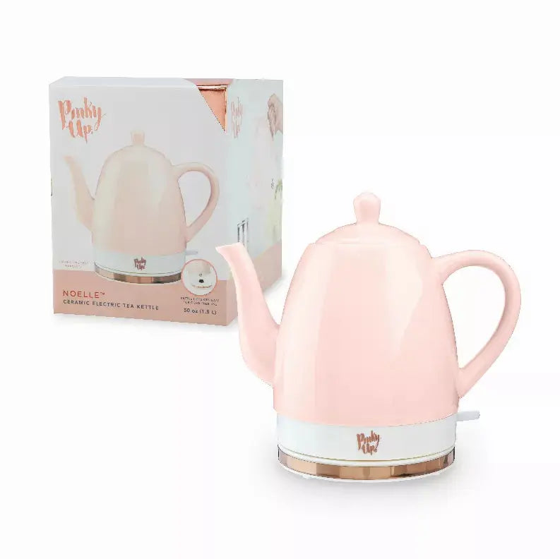 Noelle Pink Ceramic Electric Tea Kettle By Pinky Up True Brands