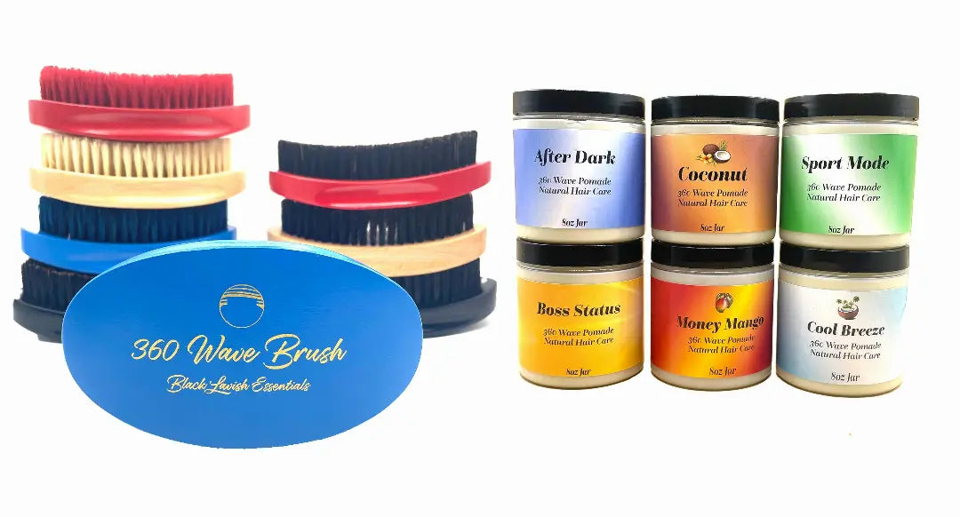 Non-Greasy Hair Styling Pomade For 360 Waves Black Lavish Essentials