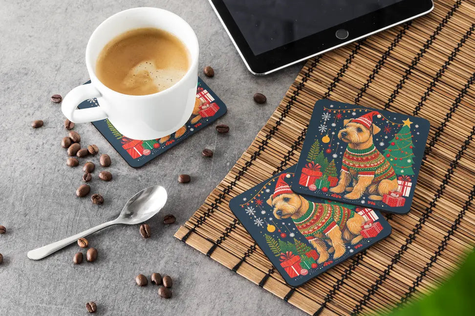 Norfolk Terrier Christmas Foam Coasters Caroline's Treasures