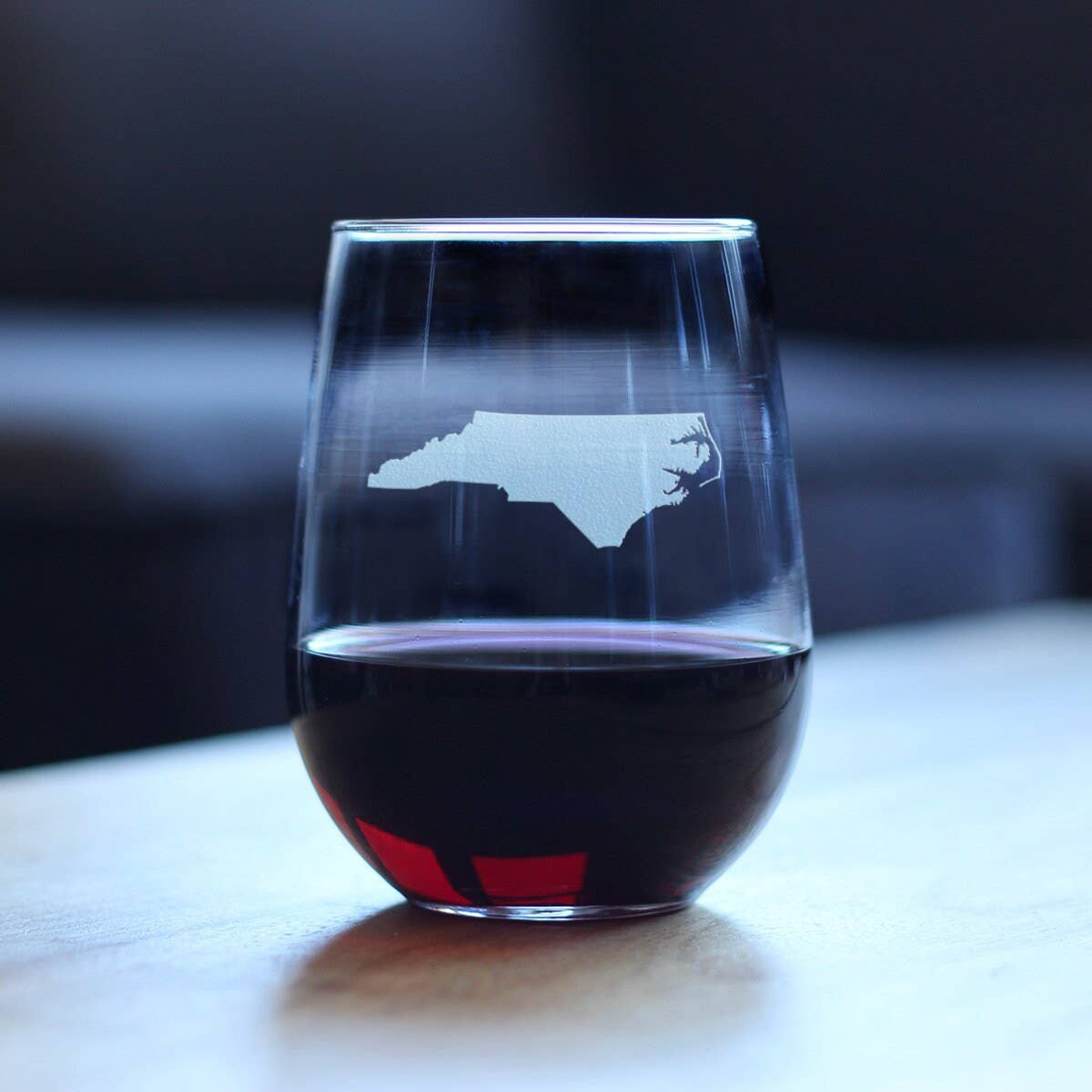 North Carolina Stemless Wine Glass - North Carolinians Gifts Bevvee