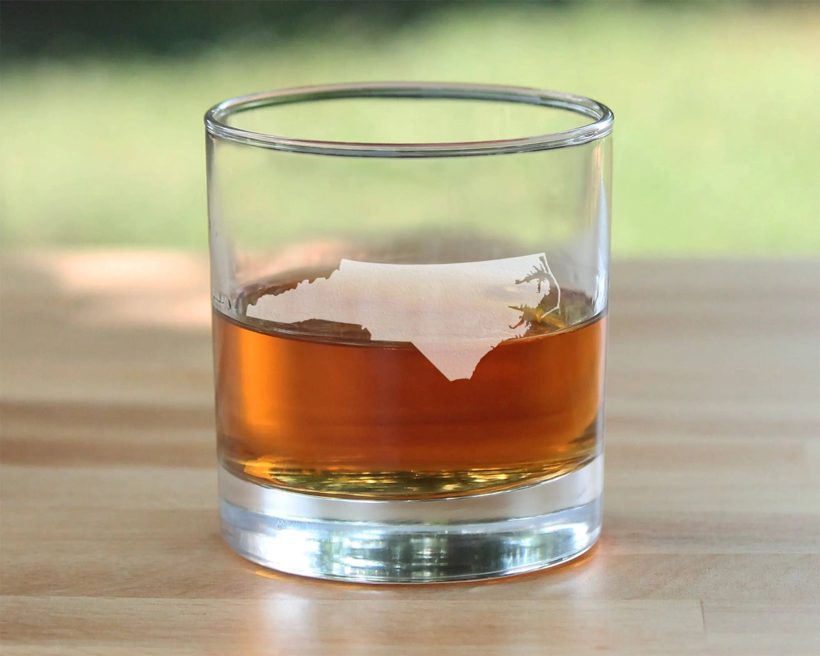 North Carolina Whiskey Rocks Glass - North Carolinians Gifts Bevvee