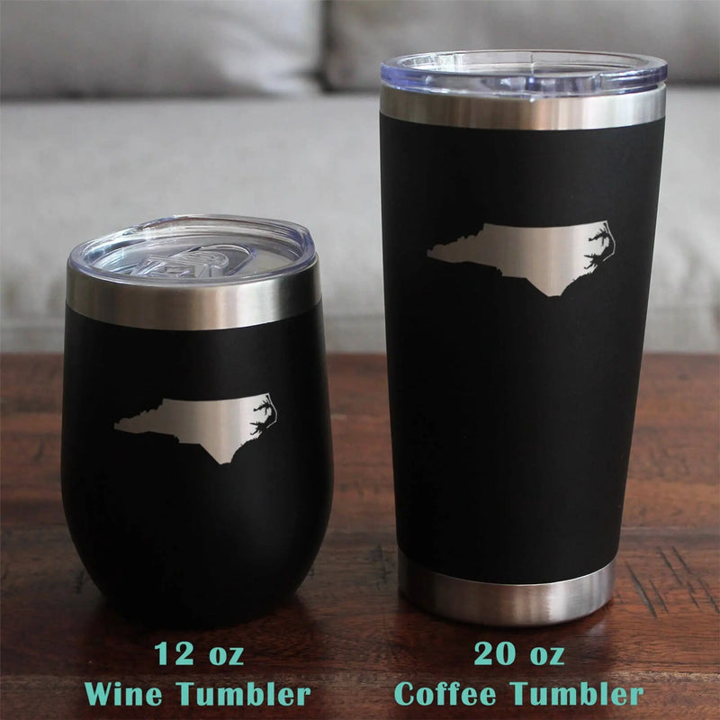 North Carolina Whiskey Rocks Glass - North Carolinians Gifts Bevvee