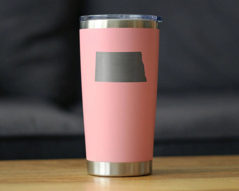 North Dakota Insulated Travel Tumbler - North Dakotan Gifts Bevvee