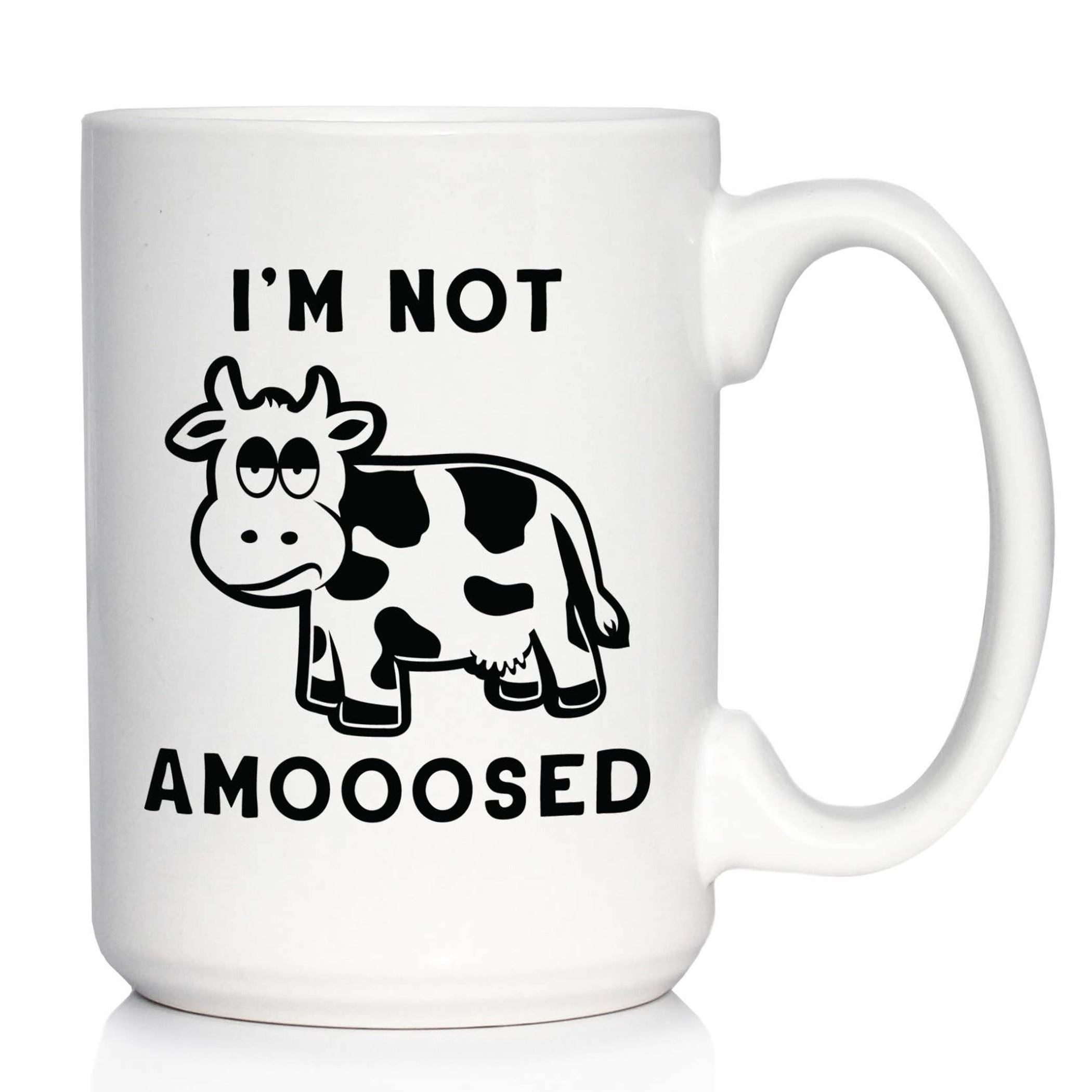 Not Amoosed Coffee Mug - Cow Gifts and Decor Bevvee