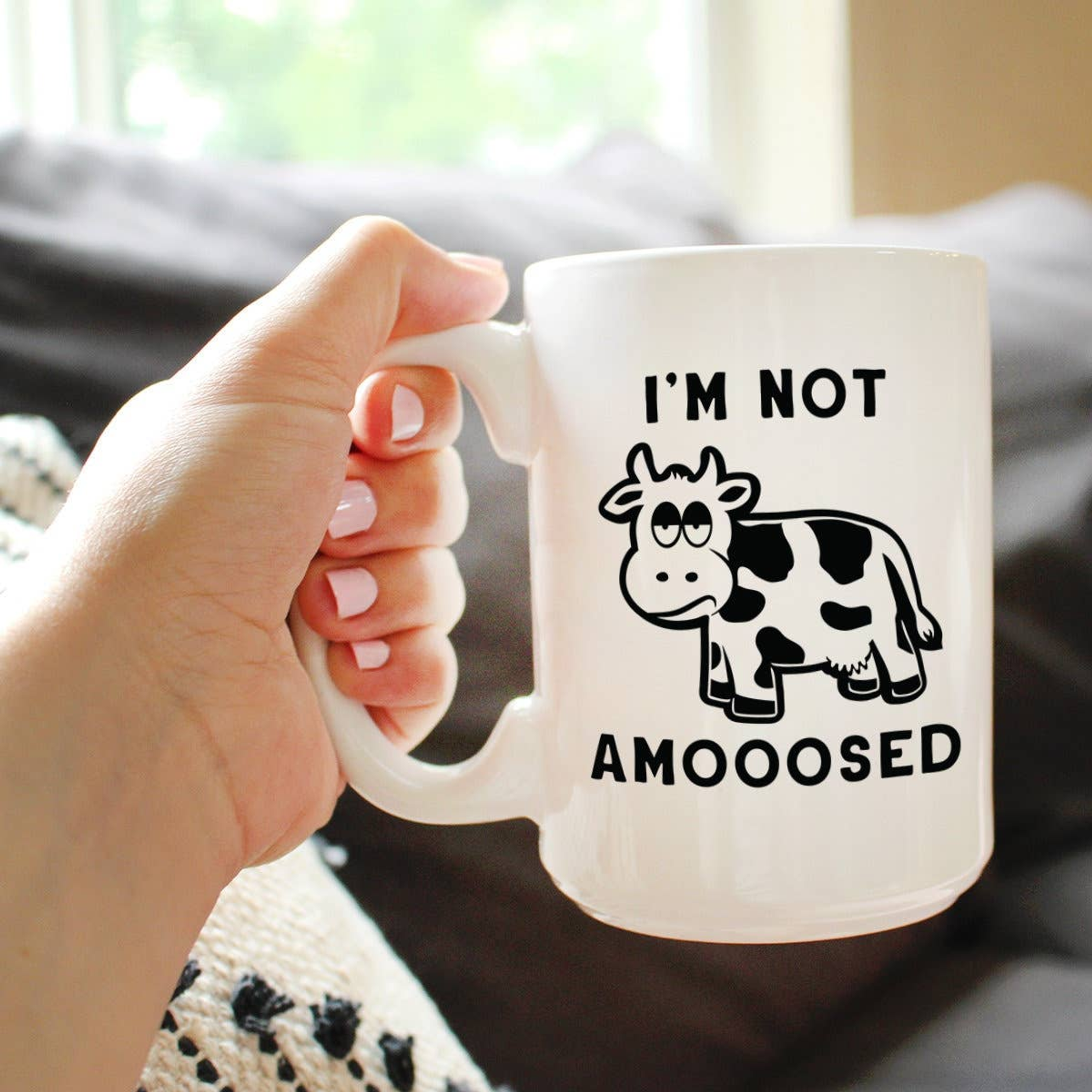 Not Amoosed Coffee Mug - Cow Gifts and Decor Bevvee